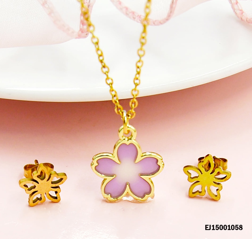 JUEGO DE FLOR LILA