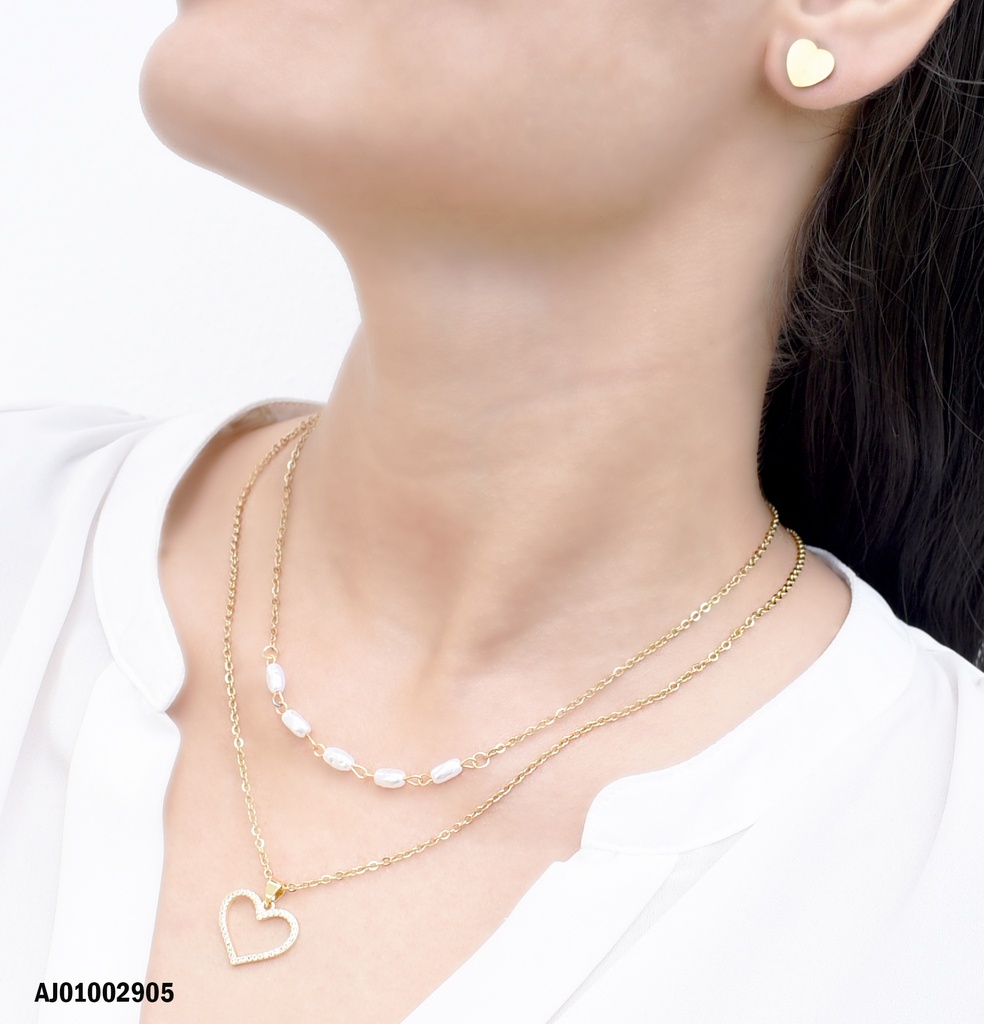 JUEGO DETALLES CORAZONES DOBLE CAD. CROQUI ♥ZIRC.