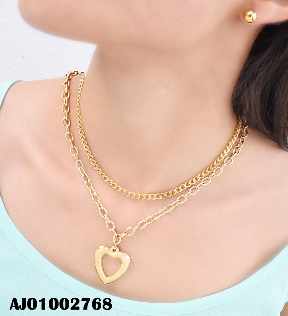 JUEGO DOBLE CAD.ARETES PELOTITAS. DIJE CROQUI ♥ANCHO