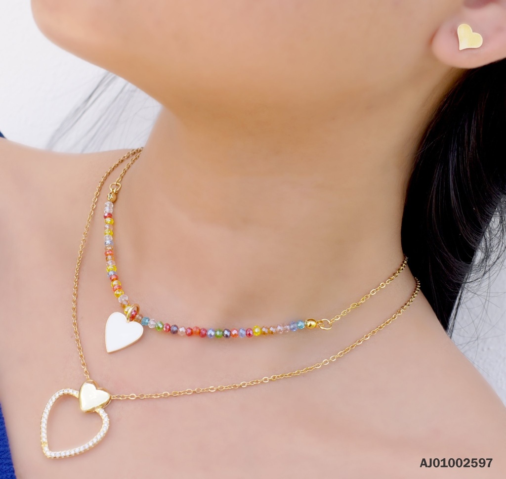 JUEGO DOBLE CAD.DETALLES PLACA ♥ DIJES 🤍/CROQUI