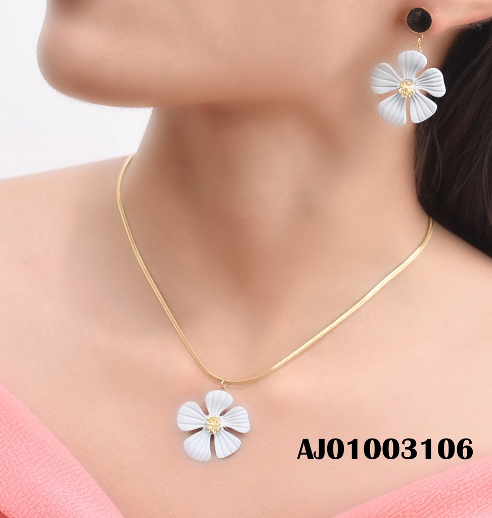 JUEGO FLOR CELESTES, ARETES DE COLGAR