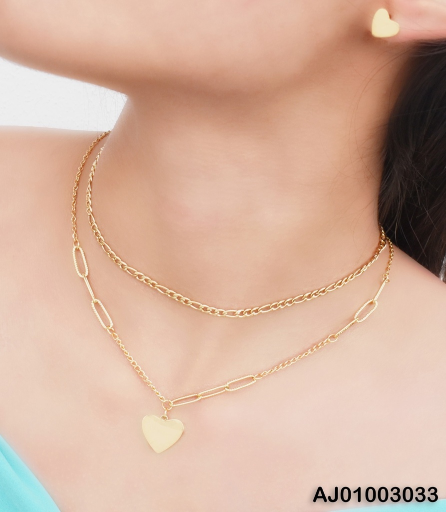 JUEGO PLACAS CORAZON DOBLE CAD. P2136