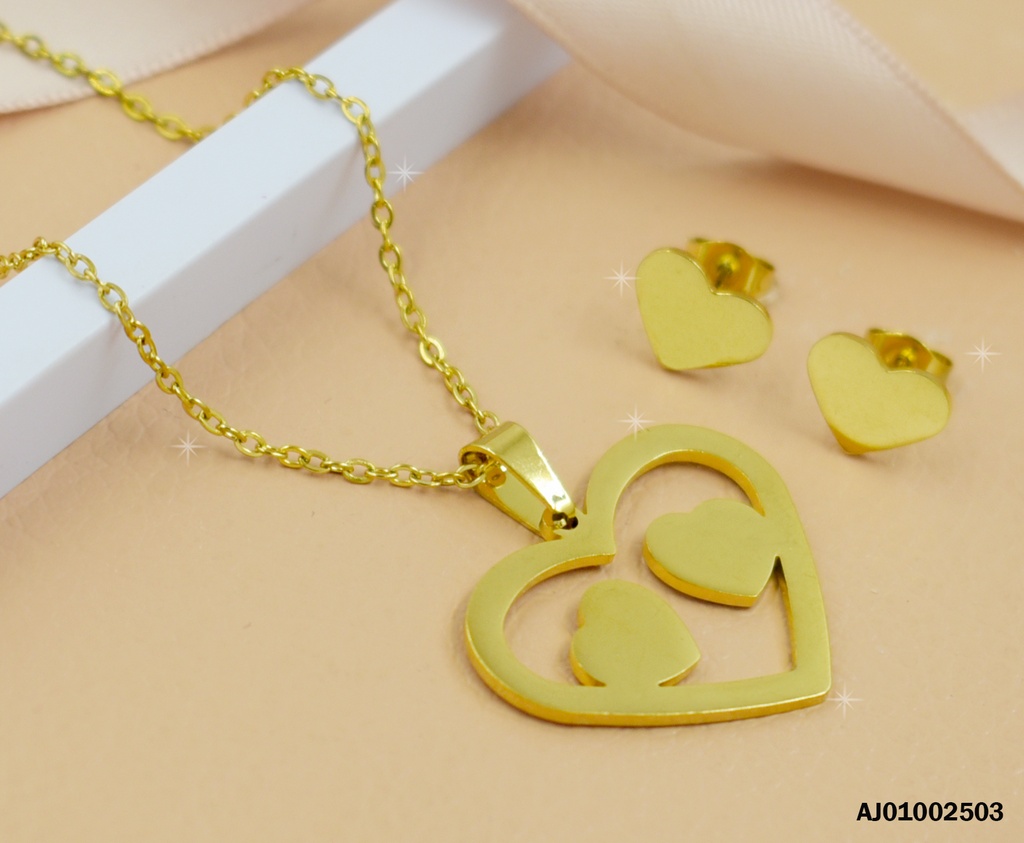 JUEGO PLACAS CORAZON.DIJE:CROQUI C/2💛💛 BR.