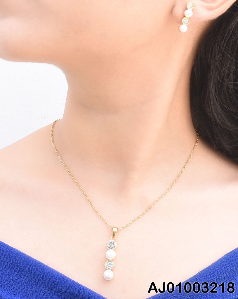 JUEGO VERTICAL ALTERNADO ZIRCONIA-PERLA