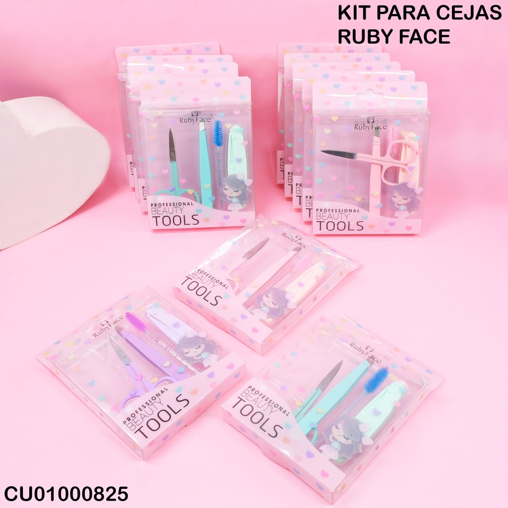 KIT 4PCS PARA CEJAS RUBY FACE XMTZ04