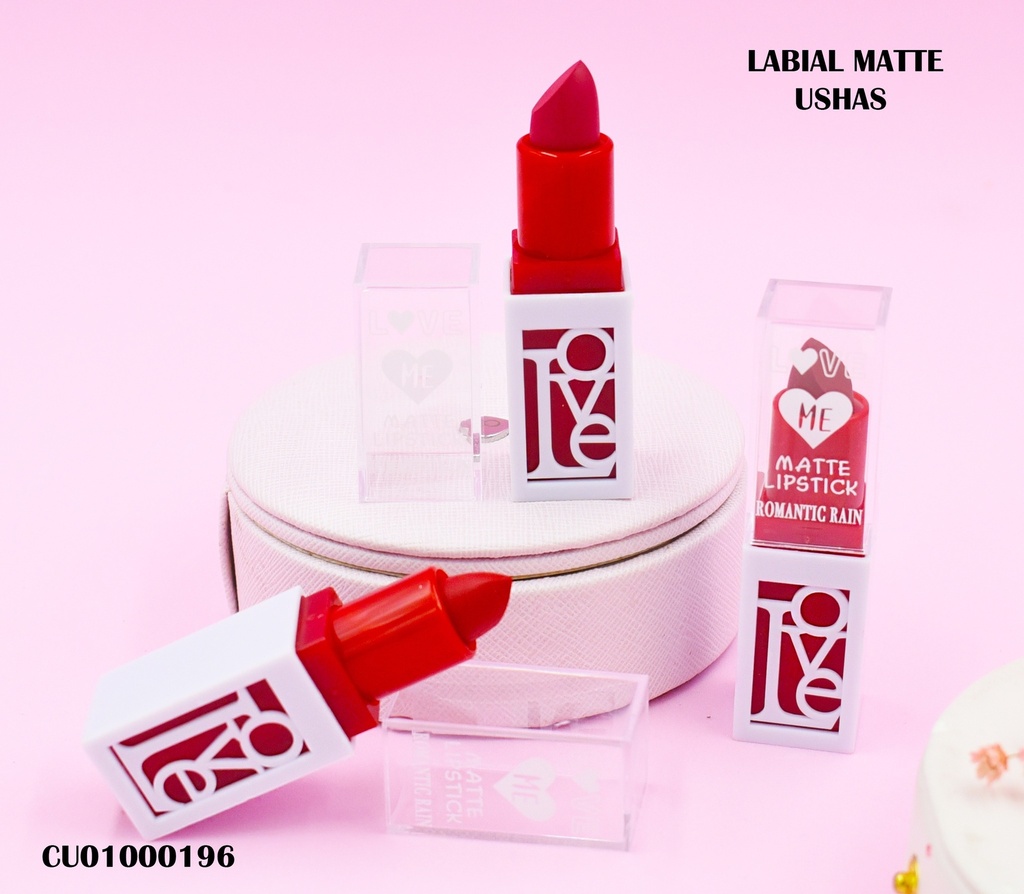 LABIAL MATTE LOVE ME ROMANTIC RAIN BASE BLANCA "LOVE"C1136-1