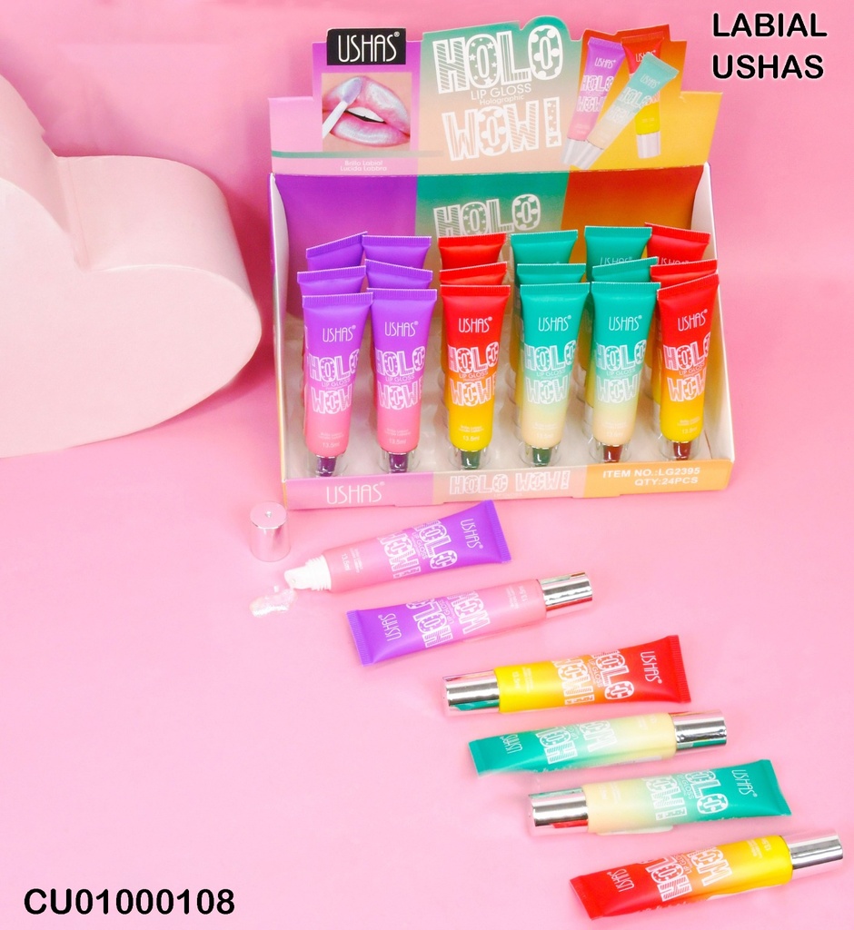 LIPGLOSS CROMADO HOLO WOW LG2395 TONOS VARIOS