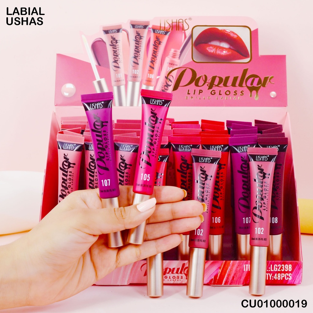 LIPGLOSS POPULAR USHAS LG2398 TONOS V. 10ML