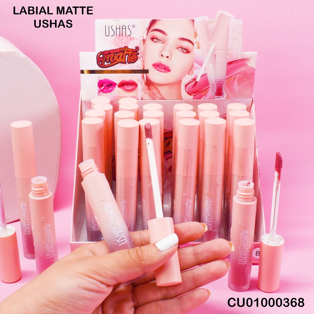 LIPGLOSS USHAS MATTE(ROSAS GRABADAS LG2411B