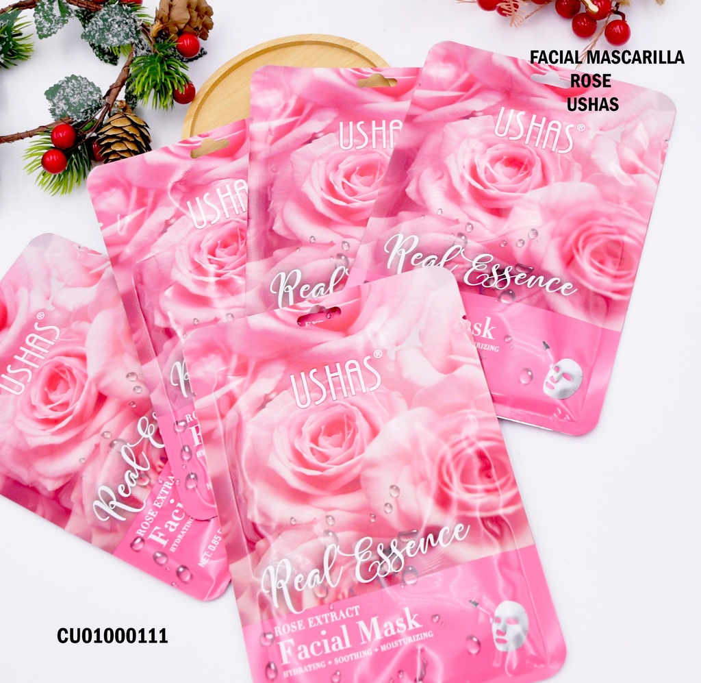 MASCARILLA EXTRACTO DE ROSAS USHAS MK021 (UNIDAD)