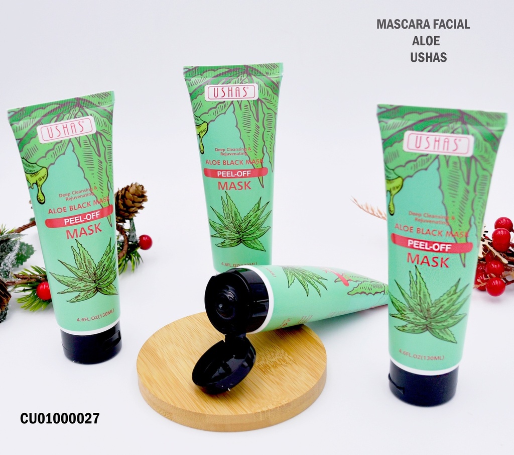MASCARILLA FACIAL PEEL-OFF ALOE BLACK USHAS HA189