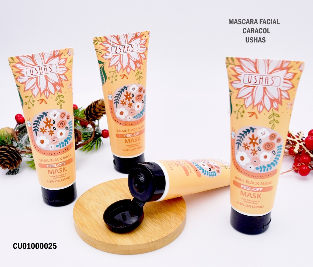 MASCARILLA FACIAL PEEL-OFF SNAIL BLACK USHAS HA188