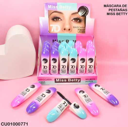 MÁSCARA PESTAÑAS FIBER LASHES MISS BETTY 7D M270