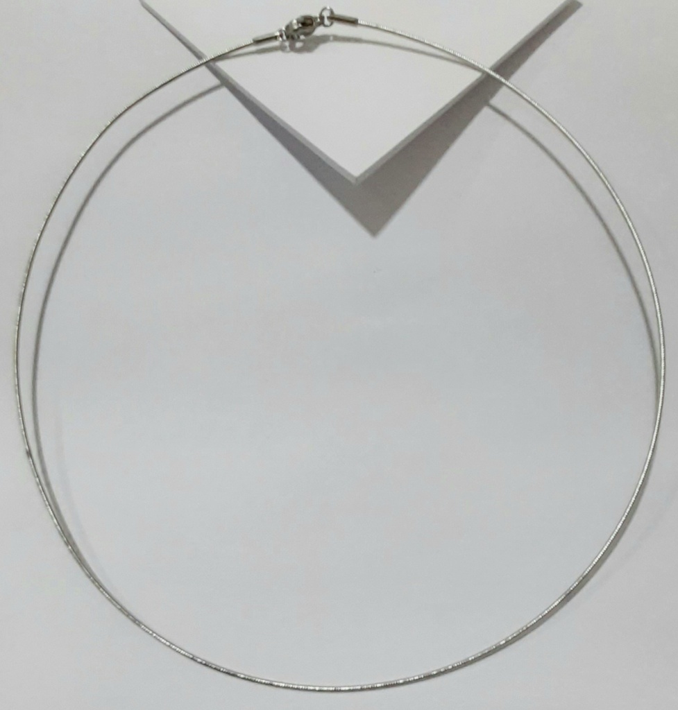 OMEGA RIGIDA DELGADA PLATEADA