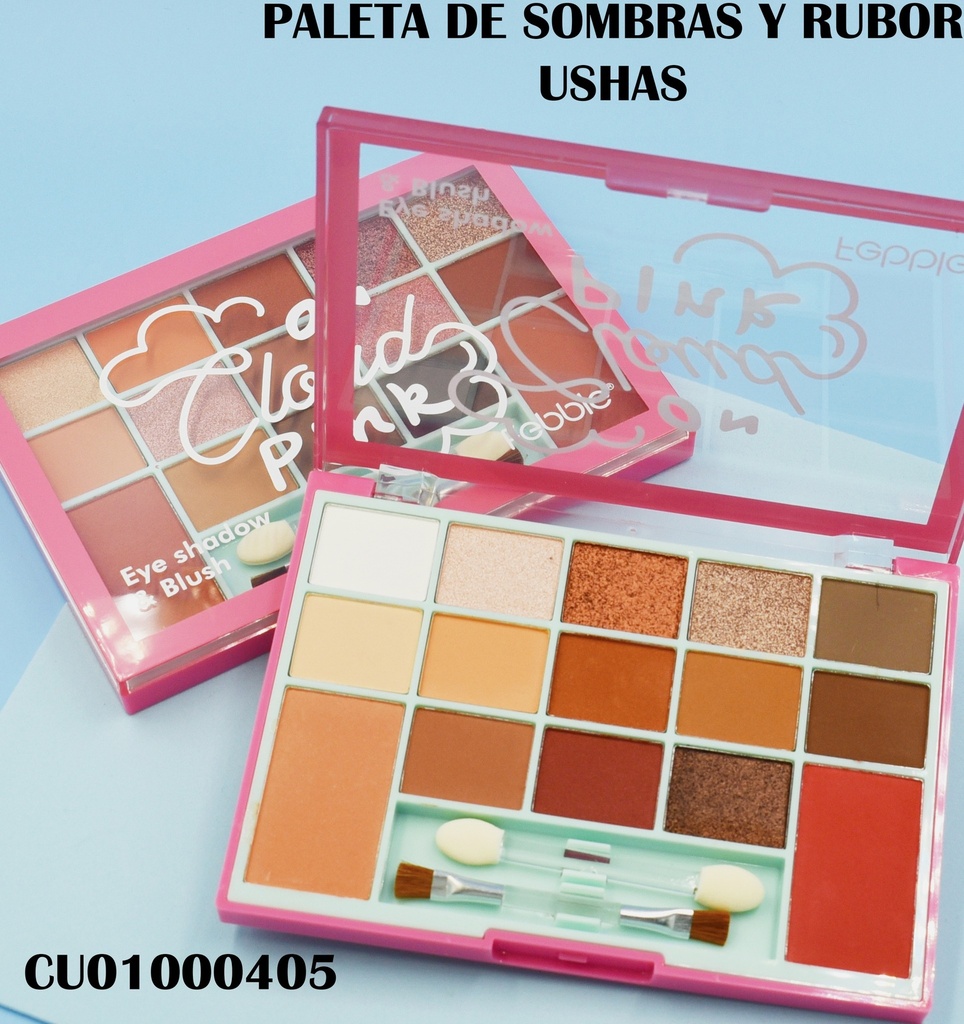 PALETA 13 SOMBRAS/2 BLUSH CLOUD PINK FEBBLE ES3759-2