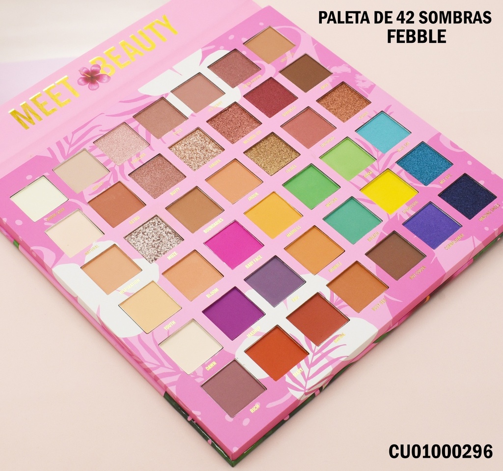 PALETA 42 SOMBRAS MEET BEAUTY FEBBLE ES3317