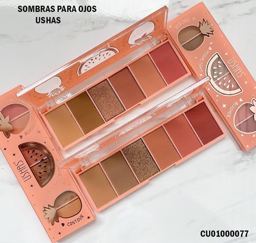 PALETA 6 CONTORNO/ILUM/BLUSH USHAS ES3741