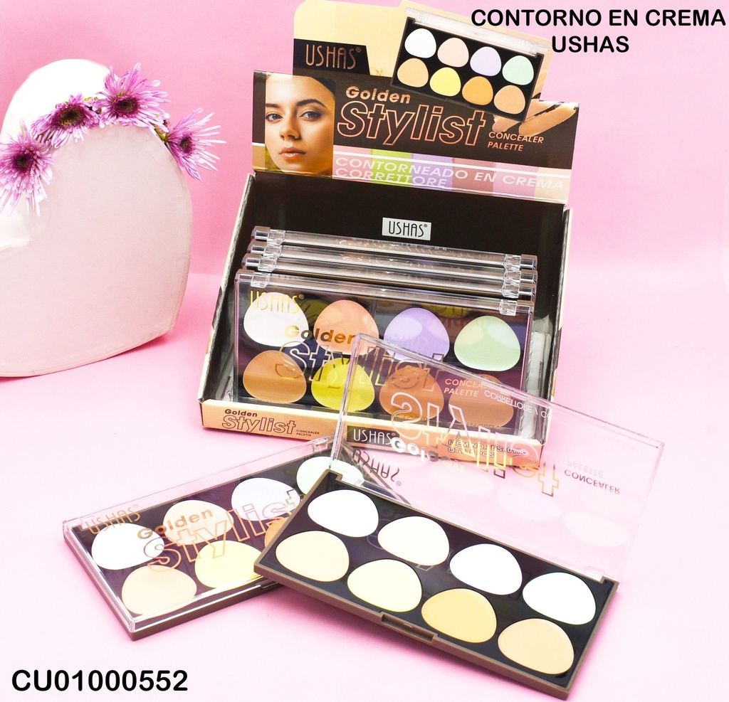 PALETA 8 CORRECTOR/CONTORNO CREMA GOLDEN ES4017B