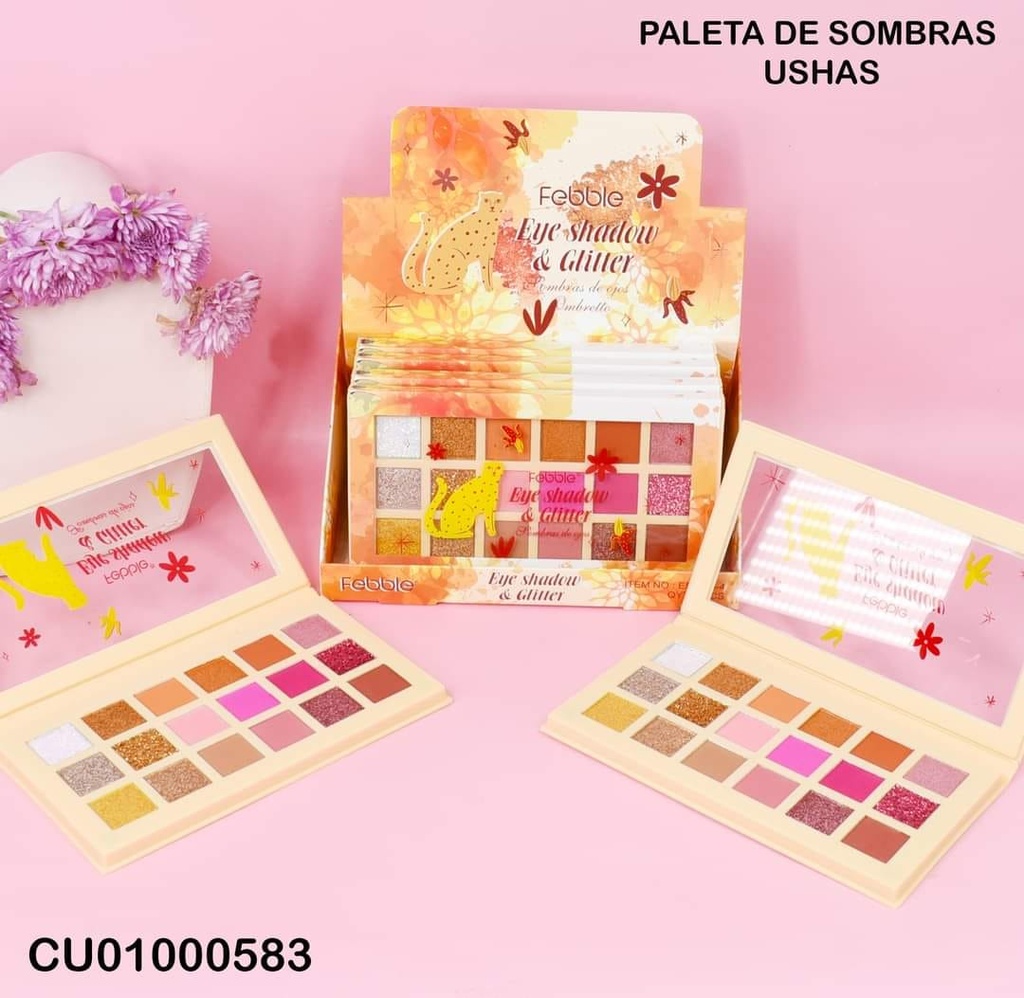 PALETA DE 18 SOMBRAS FEBBLE ES3835-4