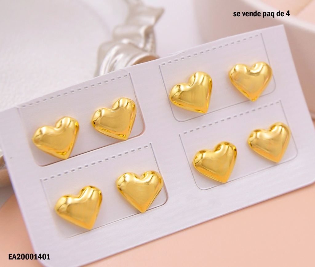 PAQUETE 4 PARES CORAZONES INFLADOS