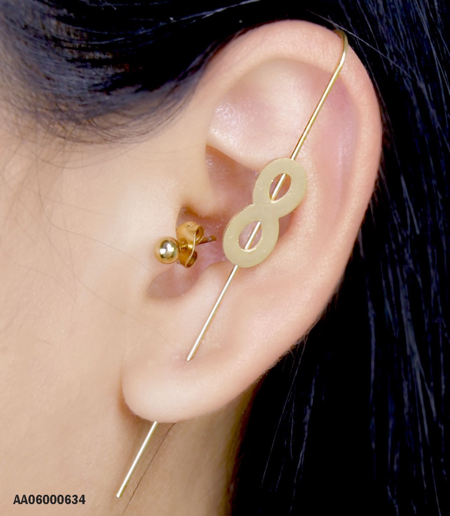 PELOTITA Y ARETE CAMALEÓN RECTO INFINITO
