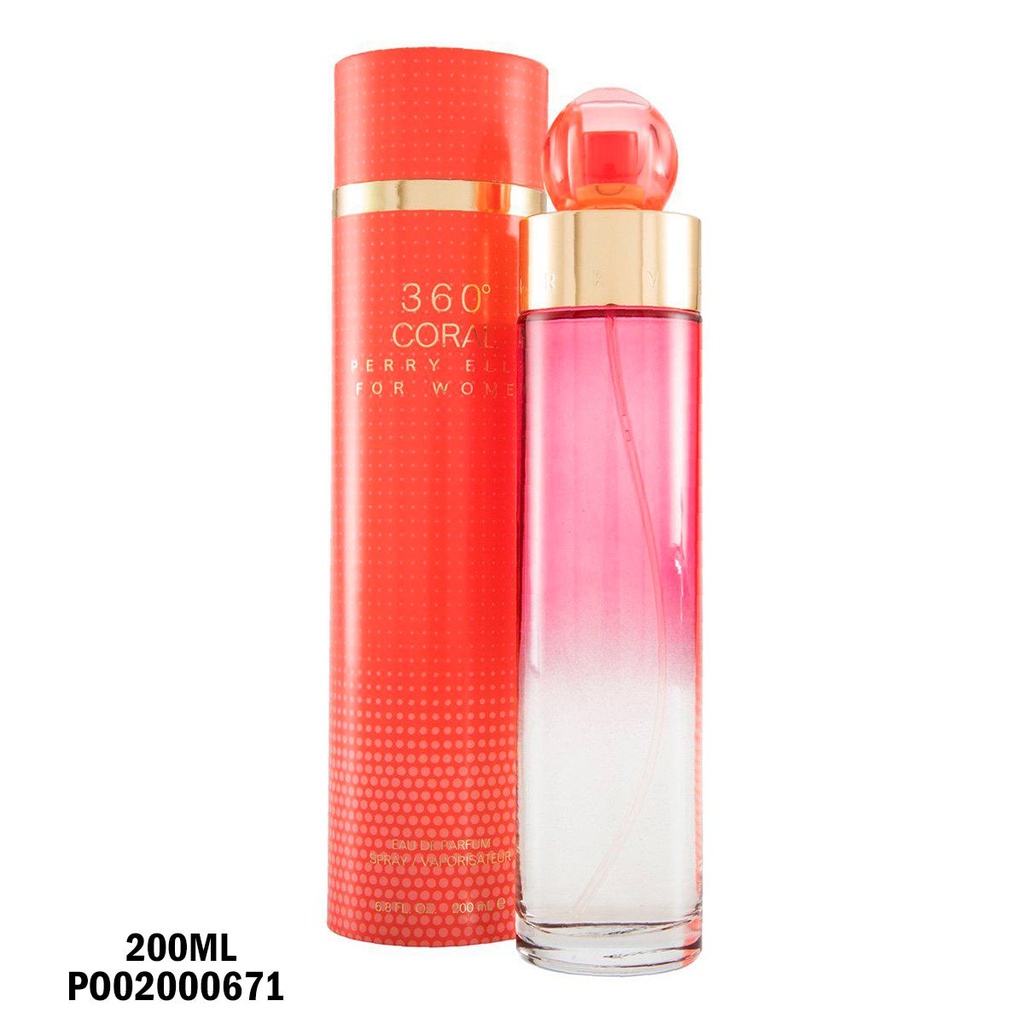 PERFUME 360 CORAL PERRY ELLIS FOR WOMEN 200 ML EDP