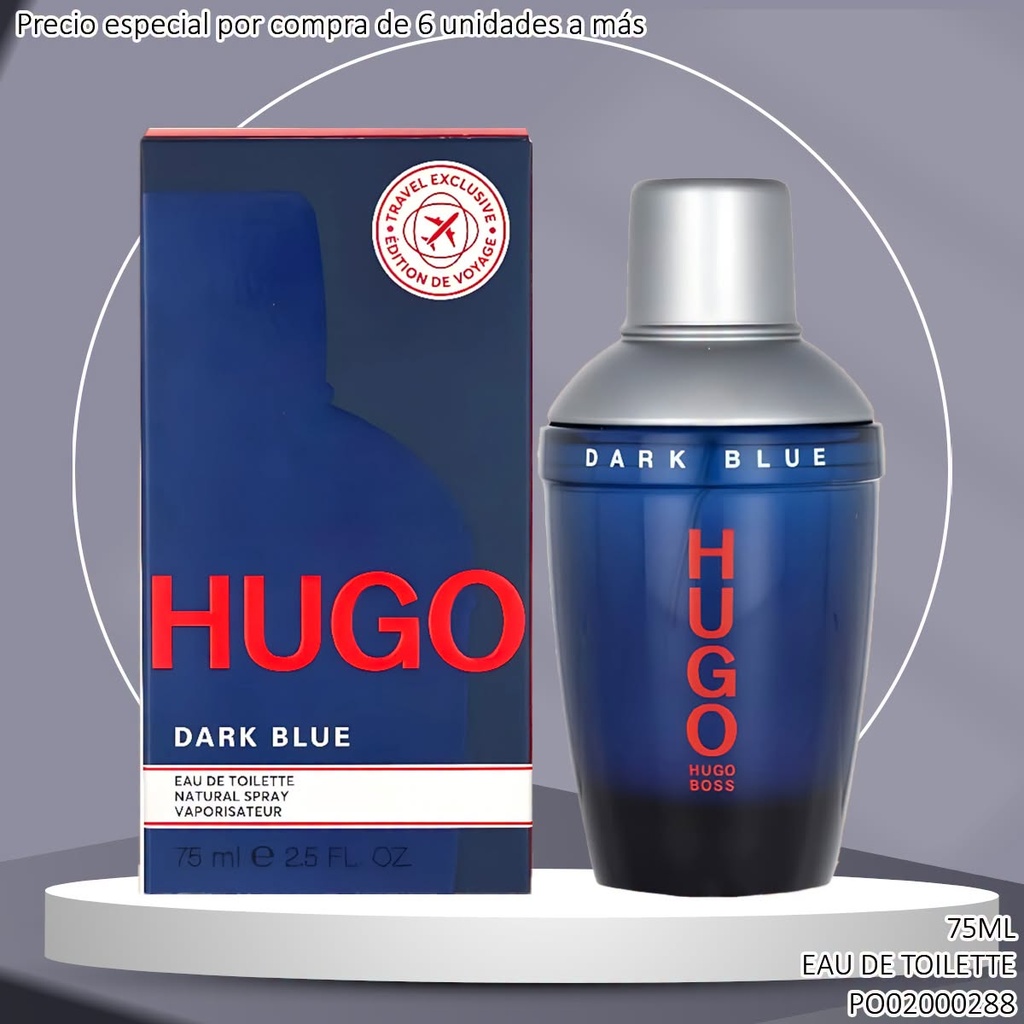 PERFUME DARK BLUE BY HUGO BOSS 75ML TRAVEL EXCLUSIVE