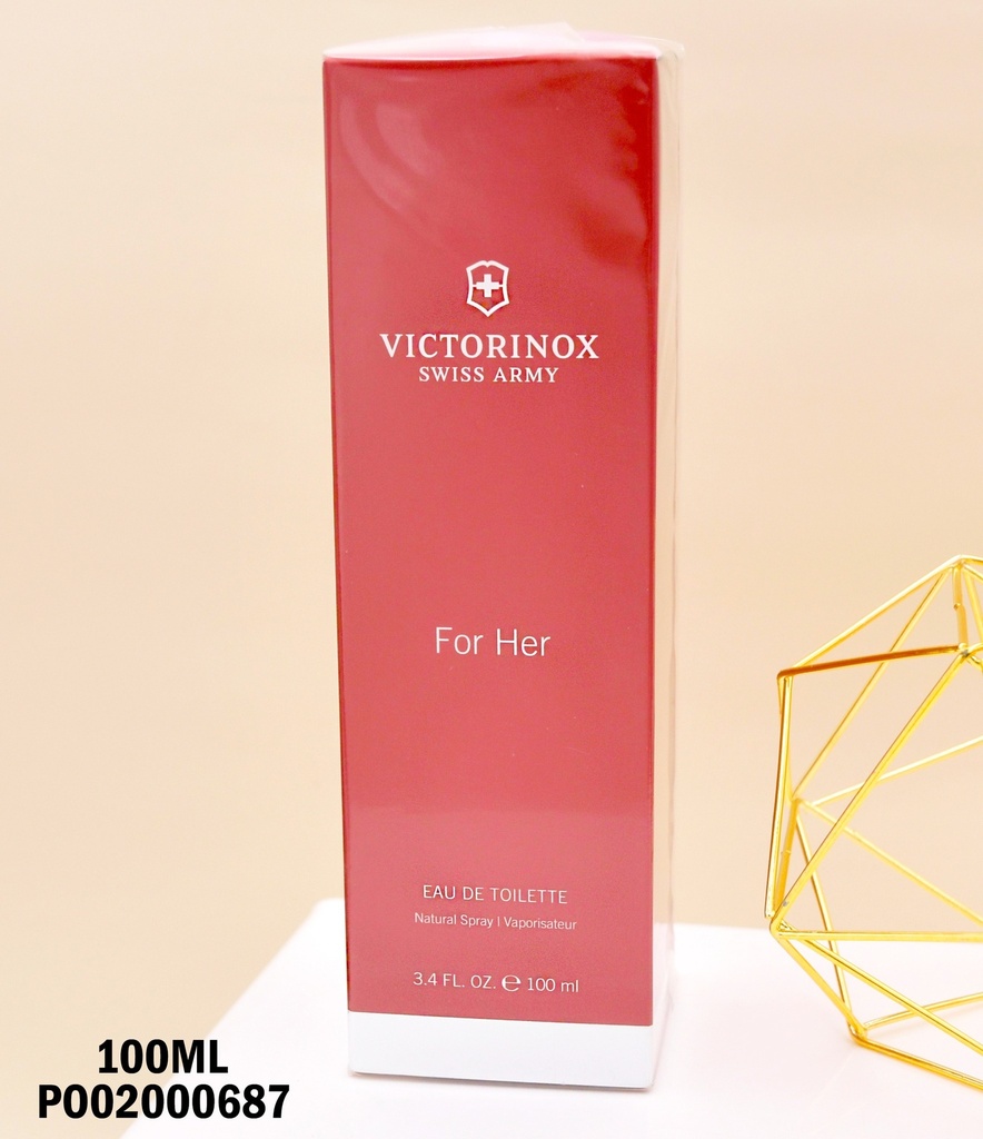 PERFUME SWISS ARMY FOR HER EDT 100ML PRESENT.ROJA/PLATEADA)