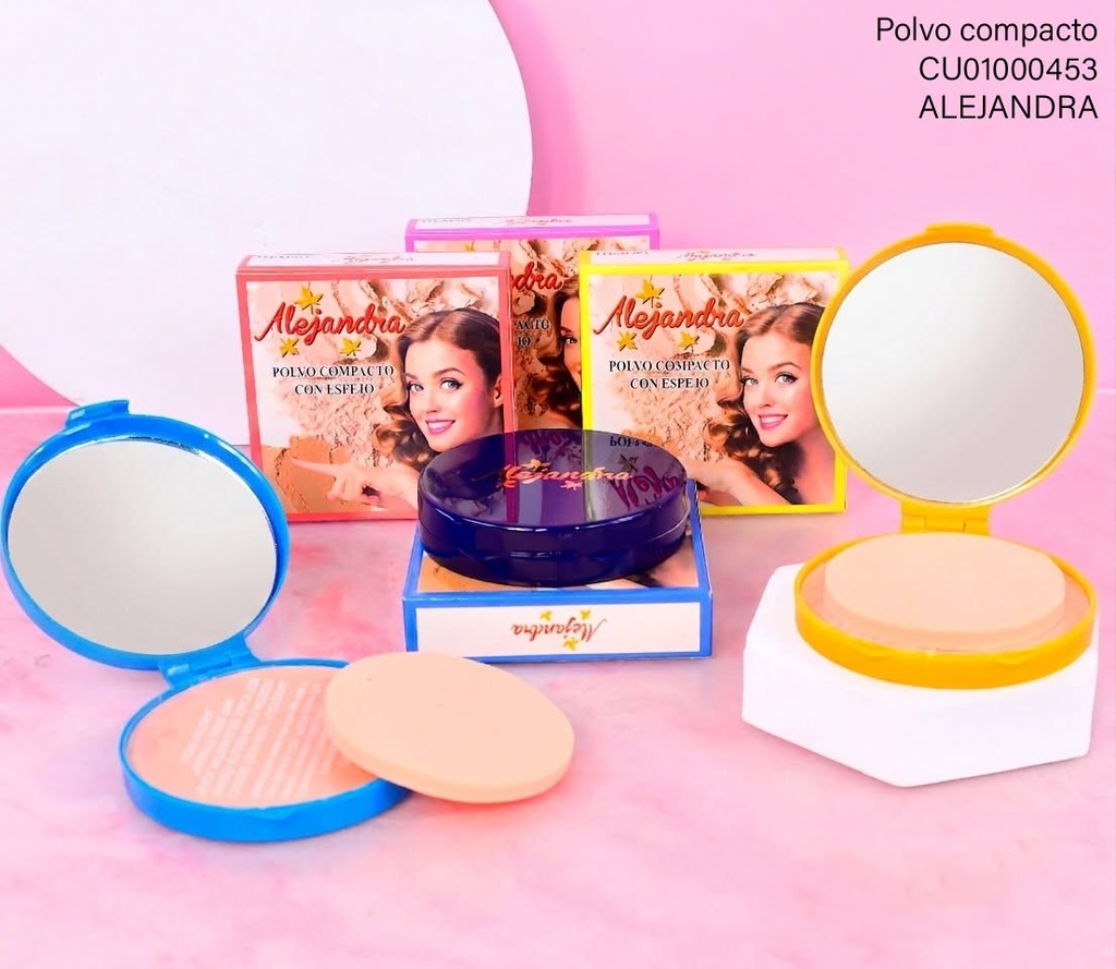 POLVO COMPACTO C/ESPEJO ALEJANDRA TONOS SURTIDOS 12G