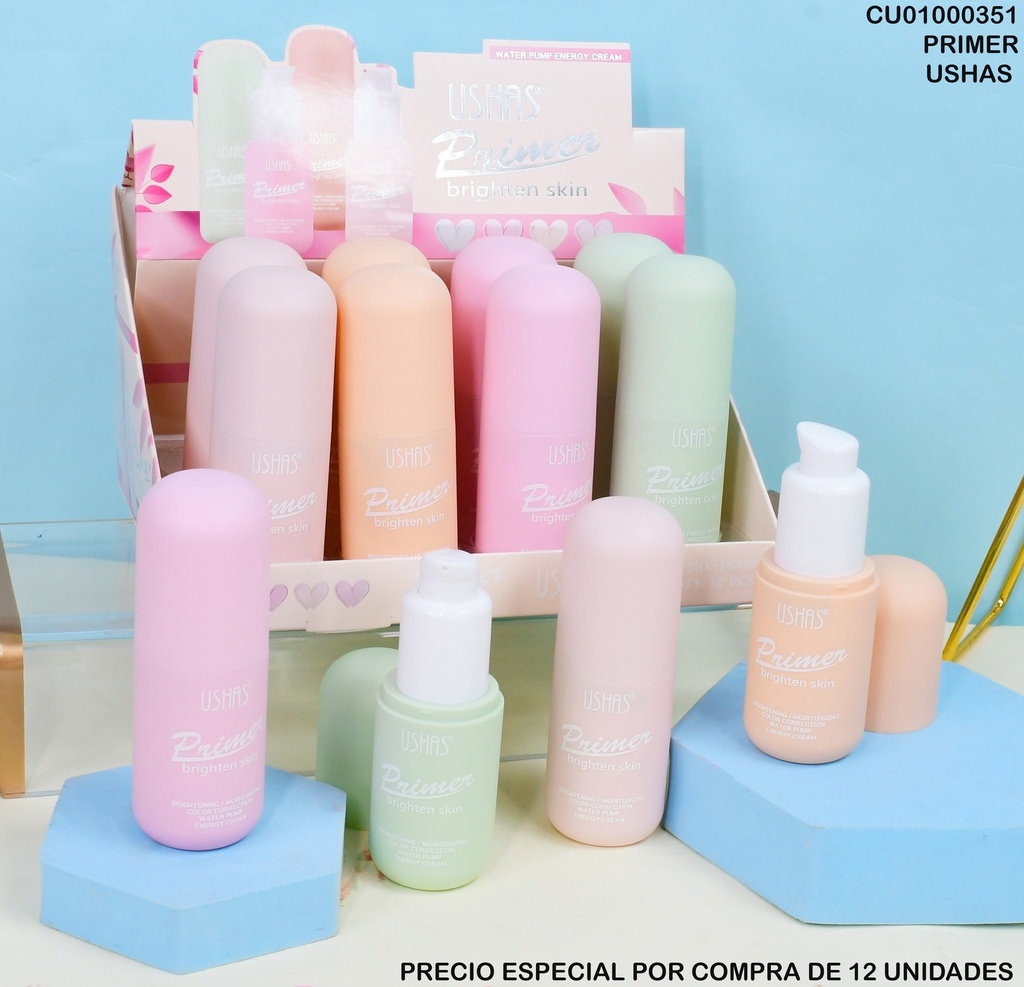 PRIMER PIEL LUMINOSA USHAS TONOS SURTIDOS FS330