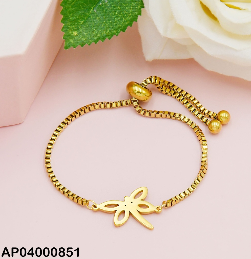 PULSERA AJUSTABLE CENTRO SILUETA LIBÉLULA