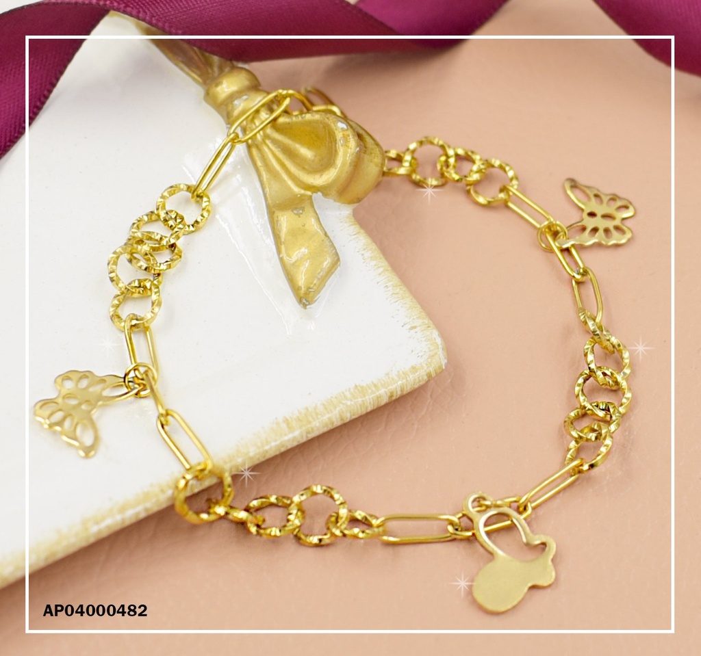 PULSERA DIJES MARIPOSAS VARIAS