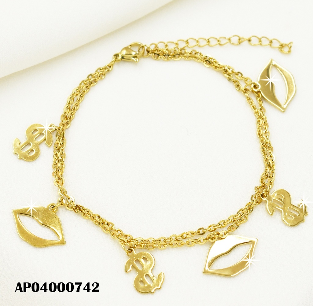 PULSERA DOBLE SIGNO $ /CROQUIS LABIOS