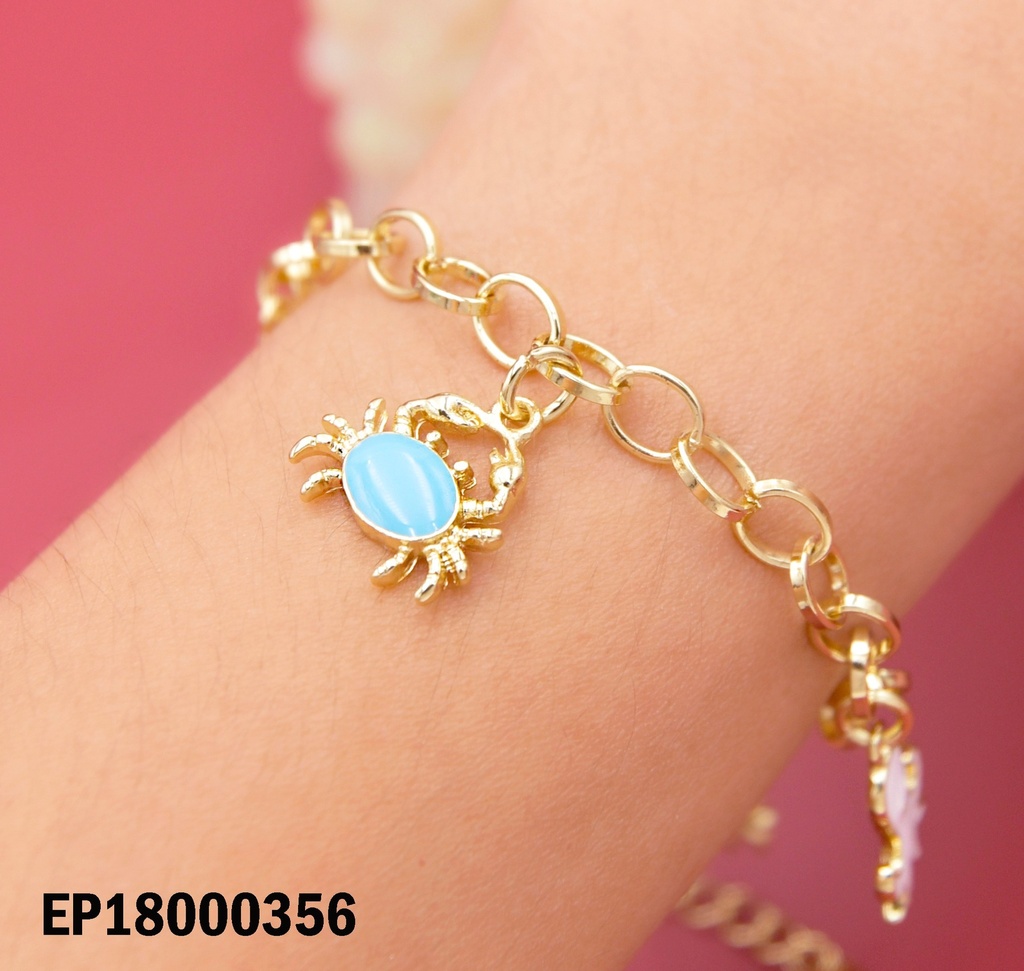 PULSERA ESLABON 🦀🐙🦀