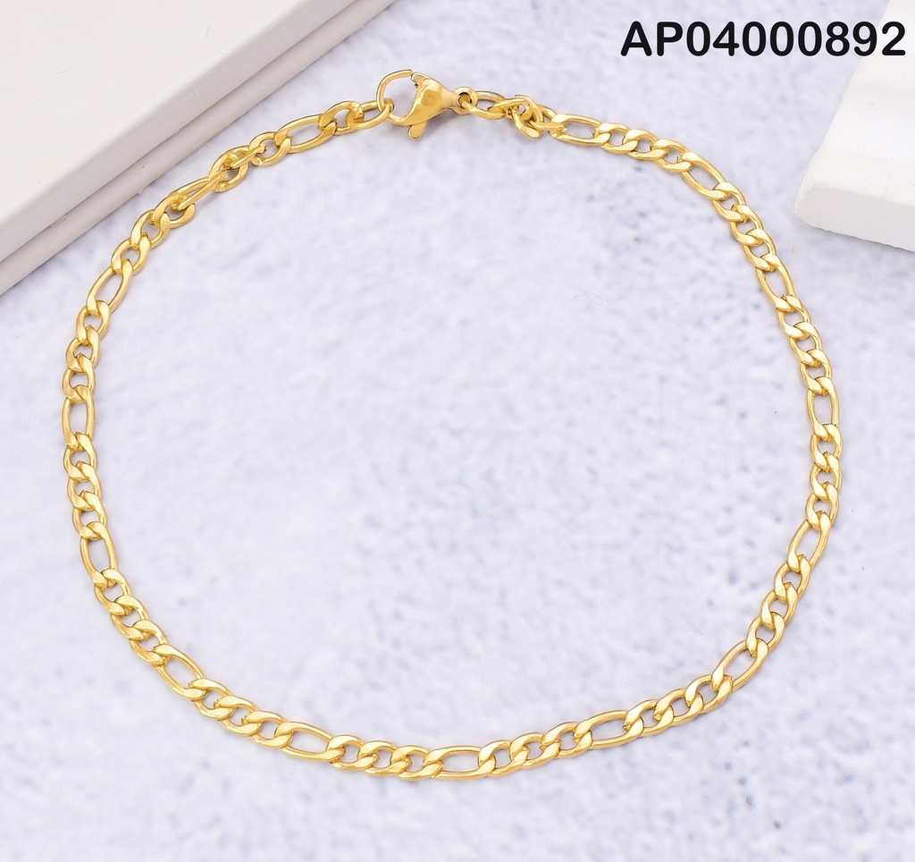 PULSERA FINA MARTILLADA 0.8NK 21.5CM