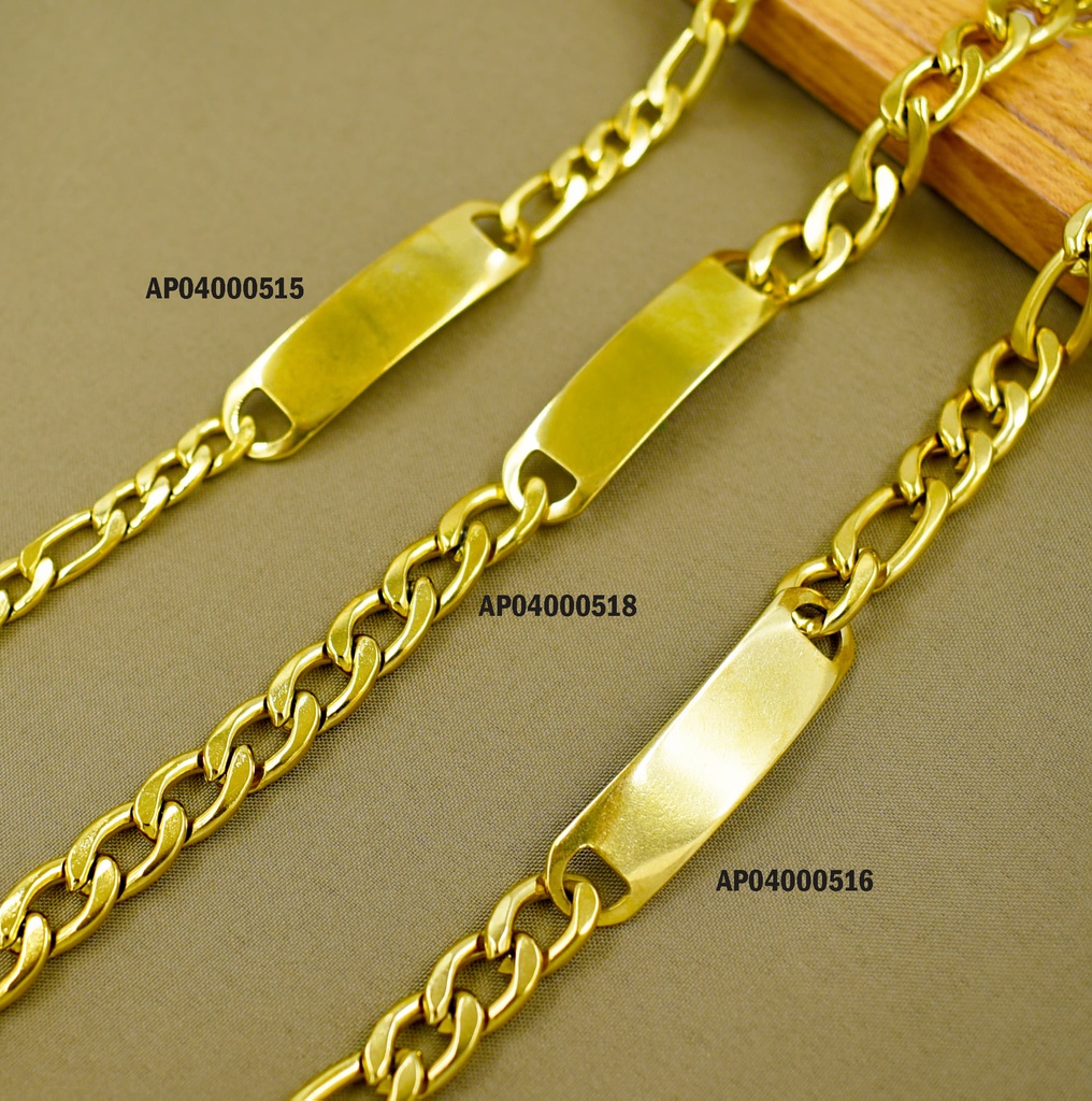 PULSERA MARTILLADA PLACA CÓNCAVA 2.0NK ESLABONES UNIFORMES