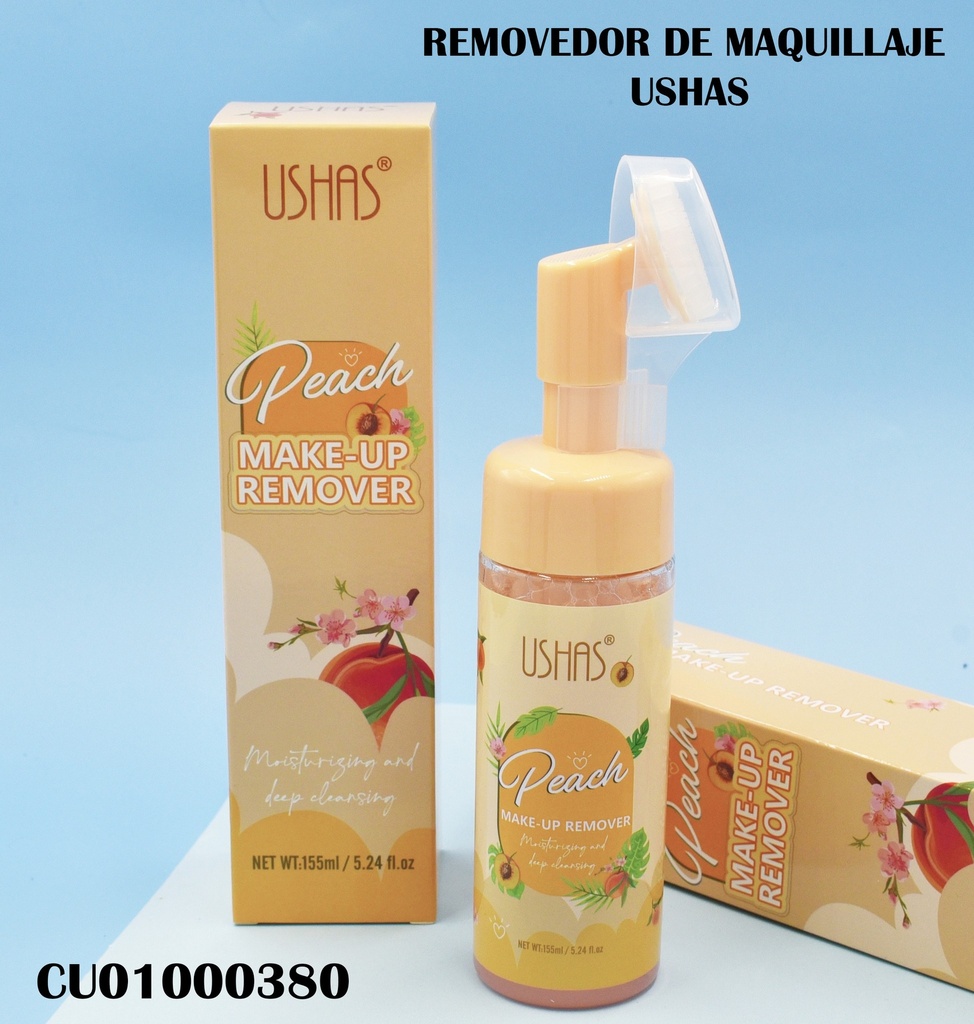 REMOVEDOR DE MAQUILLAJE USHAS DURAZNO HA038