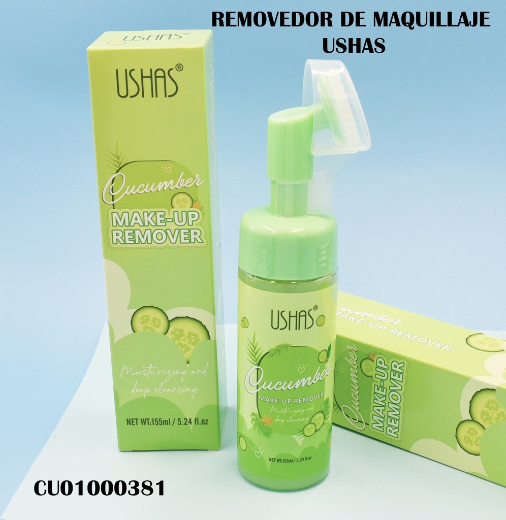 REMOVEDOR DE MAQUILLAJE USHAS PEPINO HA037