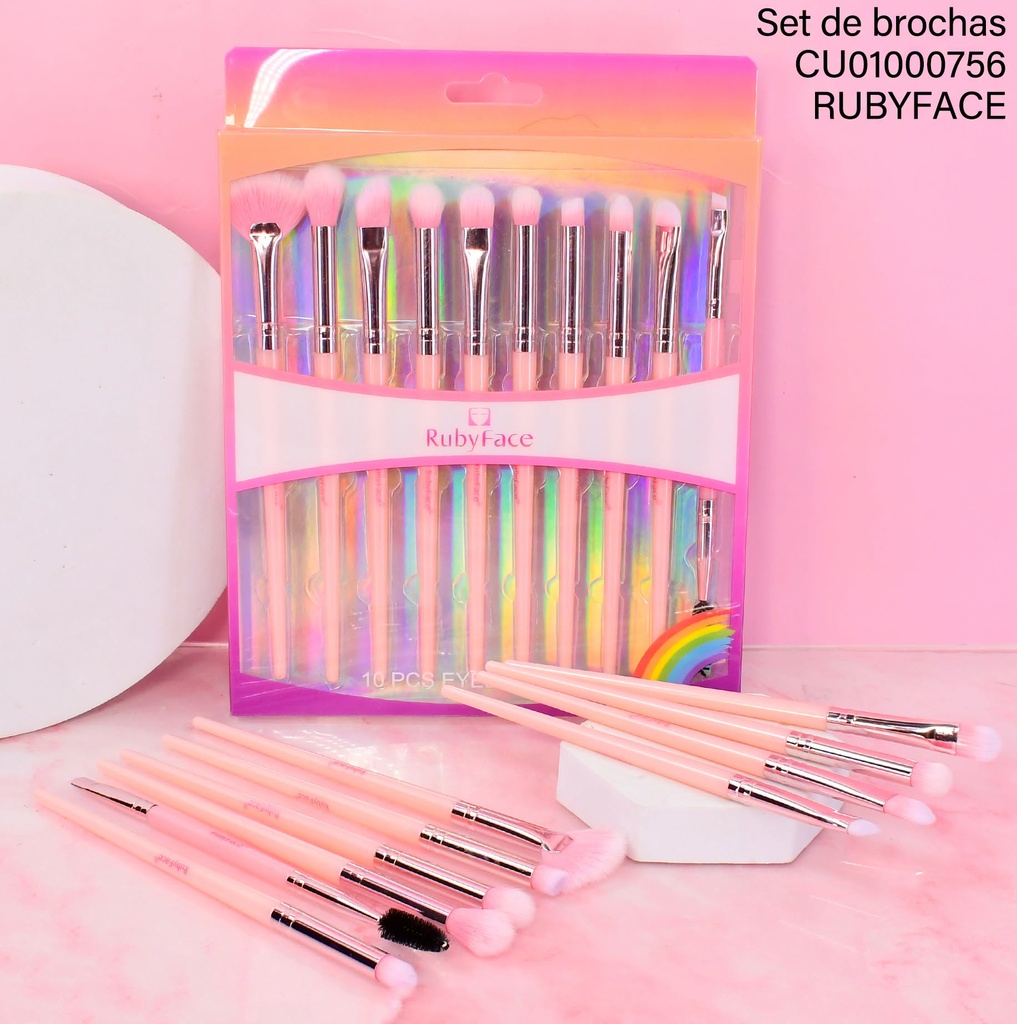 SET 10 BROCHAS RUBY FACE EYE10PCS