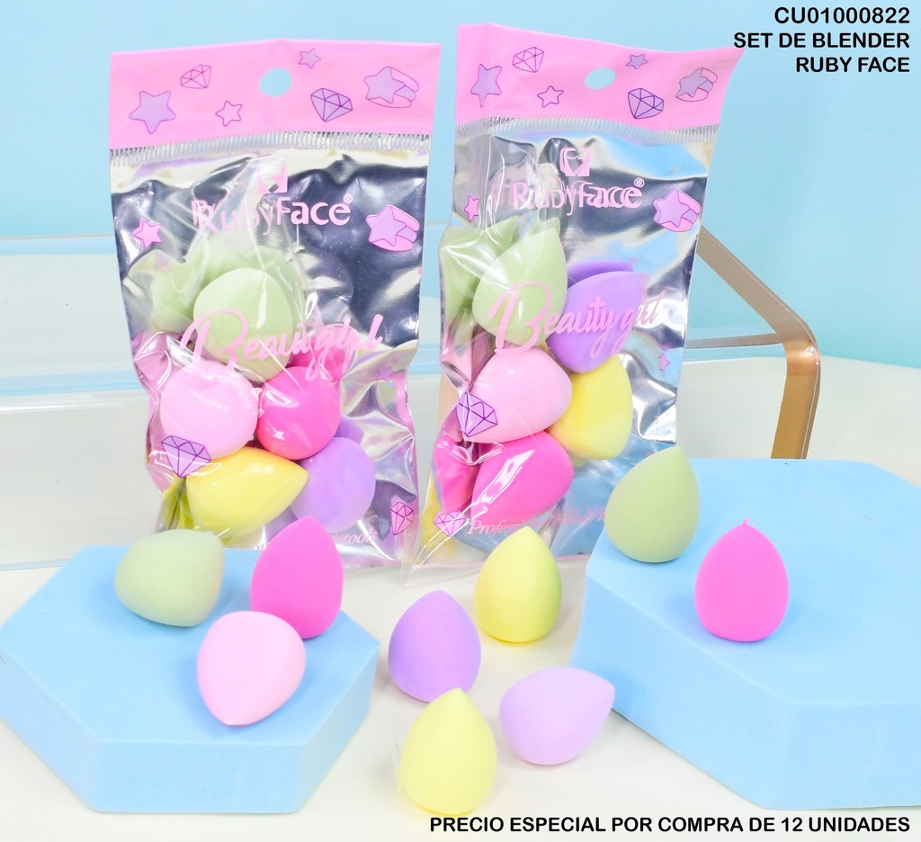 SET 5 MINI BLENDERS BEAUTY GIRL USHAS