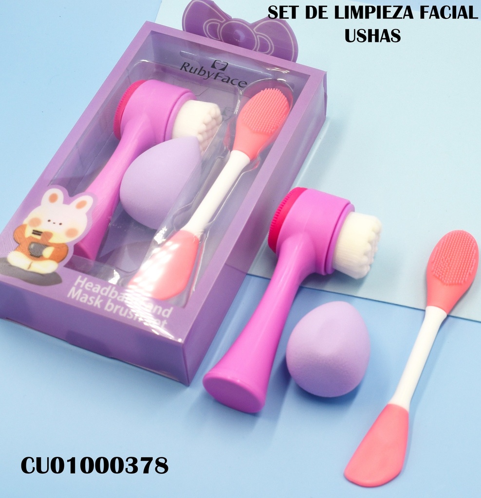 SET CUIDADO FACIAL 3 PCS RUBY FACE FD+STMM COL.V
