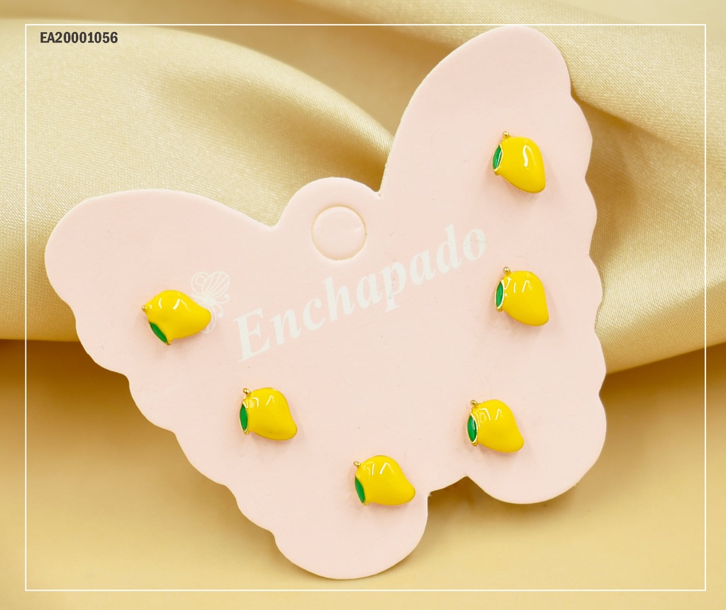PAQ.TRÍO ARETES CARTÓN MARIPOSA MANGOS (P.E.NOV2025)