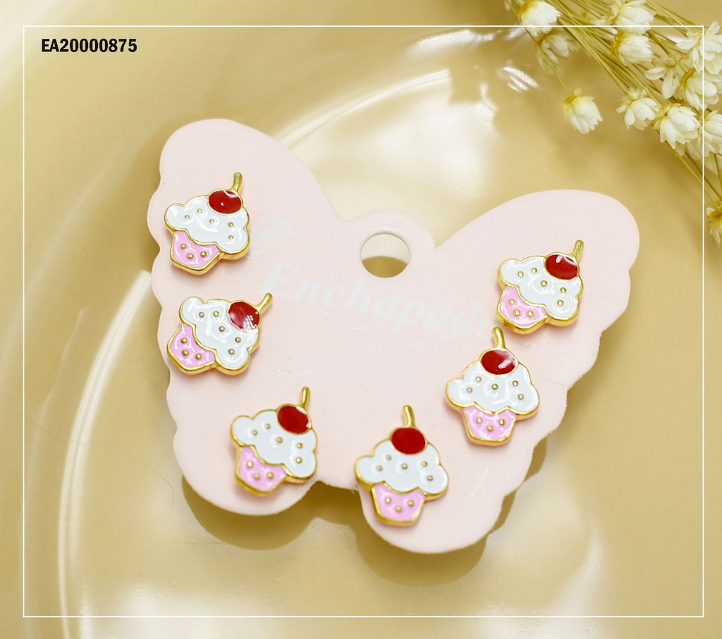 TRÍO ARETES CARTÓN MARIPOSA PANQUESITO