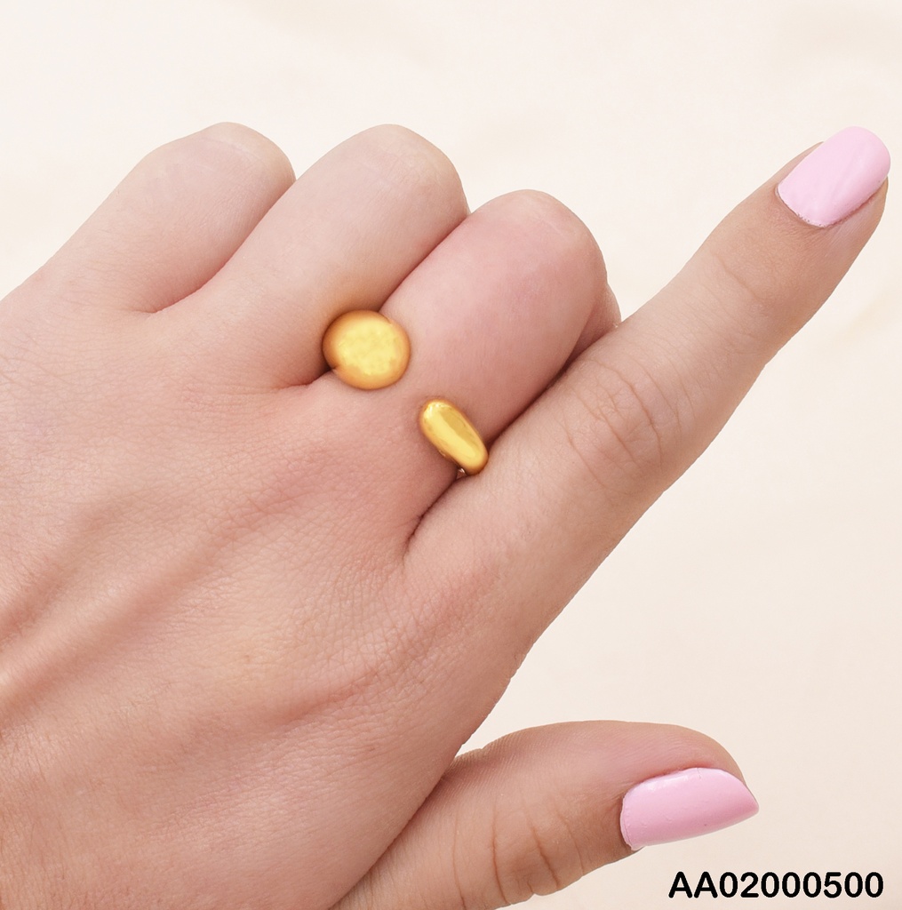 ANILLO AJUSTABLE GOTA EN LOS EXTREMOS