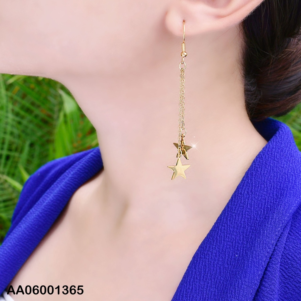 ARETES DOBLE CAD. PLACAS ESTRELLAS