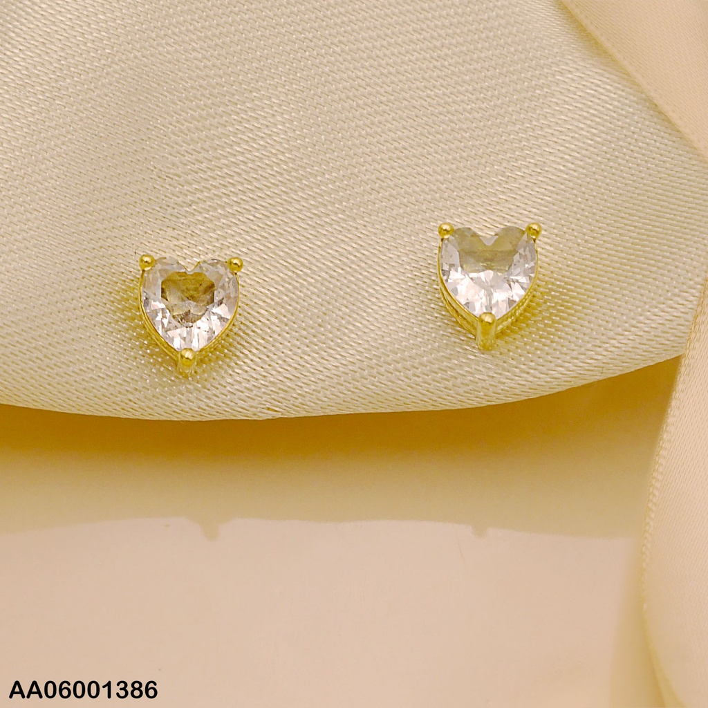 ARETES ZIRCONIA CORAZÓN