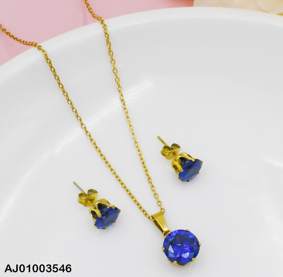JUEGO ZIRCONIA RD. AZUL