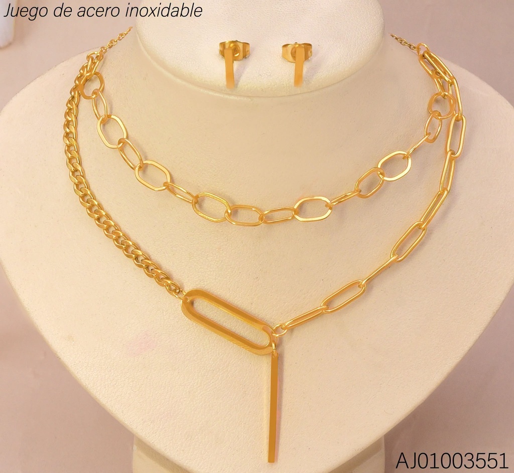 JUEGO BARRITAS DORADAS,DOBLE CAD.3 ESTILOS
