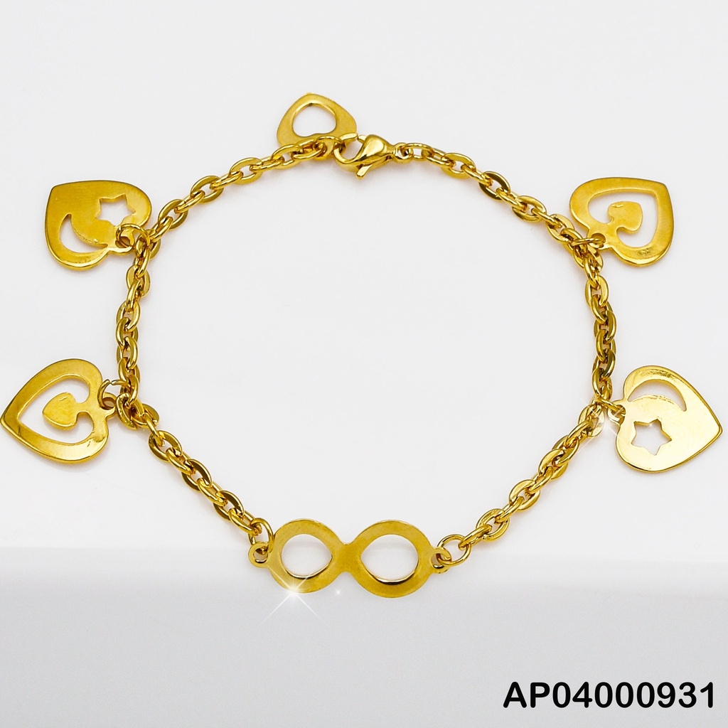 PULSERA INFINITOS/CORAZONES (CROQUIS/⭐🌙)