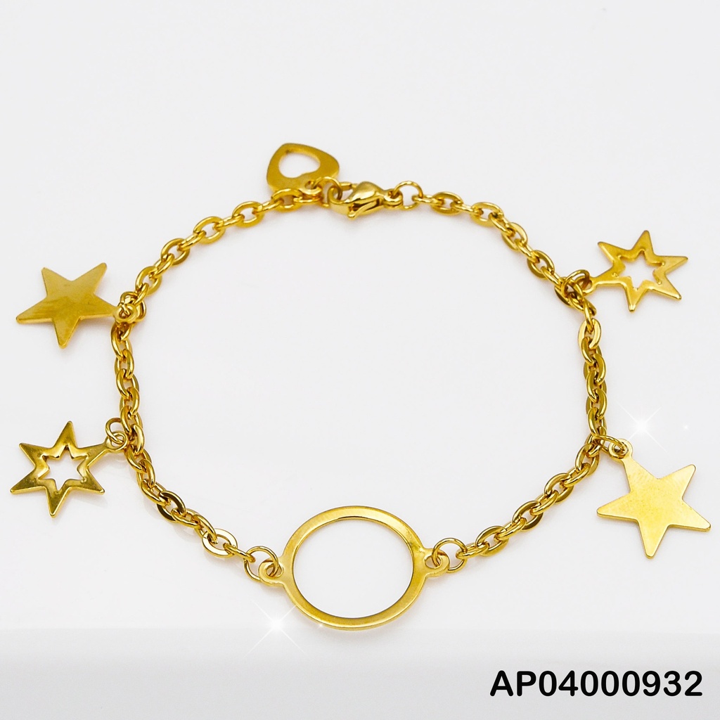 PULSERA CROQUIS ESTRELLAS,CIRCULO CENTRO
